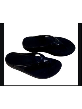Oofos Oolala Sandals Black 1400-BLK Women's Size 7M